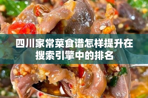 四川家常菜食谱怎样提升在搜索引擎中的排名