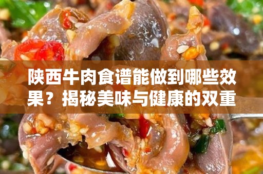 陕西牛肉食谱能做到哪些效果？揭秘美味与健康的双重享受