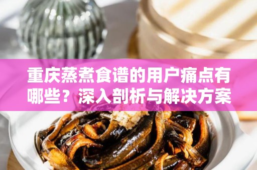 重庆蒸煮食谱的用户痛点有哪些？深入剖析与解决方案