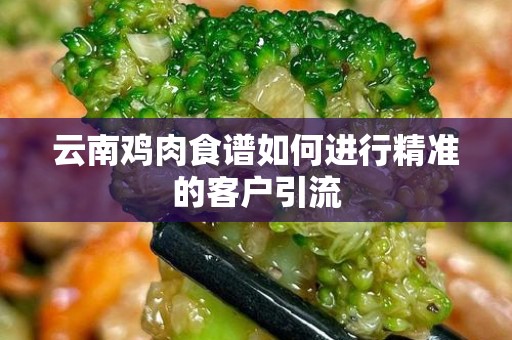 云南鸡肉食谱如何进行精准的客户引流