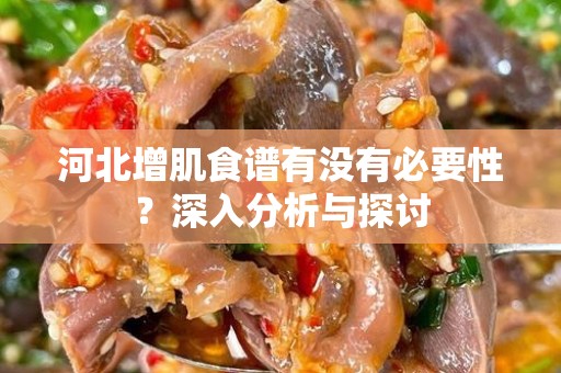 河北增肌食谱有没有必要性？深入分析与探讨