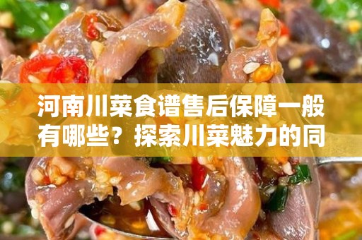 河南川菜食谱售后保障一般有哪些？探索川菜魅力的同时保障你的权益