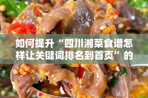 如何提升“四川湘菜食谱怎样让关键词排名到首页”的搜索引擎排名？