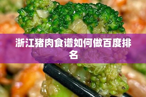 浙江猪肉食谱如何做百度排名