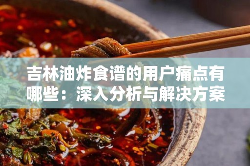 吉林油炸食谱的用户痛点有哪些：深入分析与解决方案