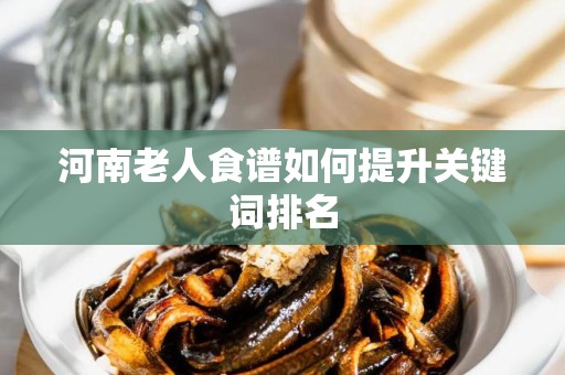 河南老人食谱如何提升关键词排名