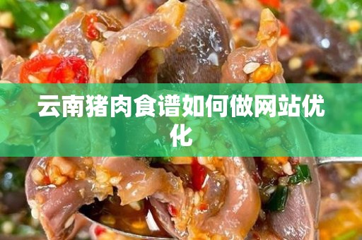 云南猪肉食谱如何做网站优化
