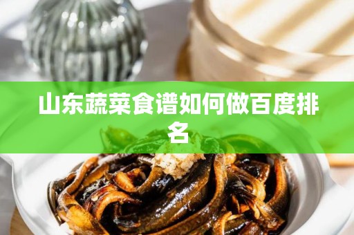 山东蔬菜食谱如何做百度排名