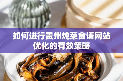 如何进行贵州炖菜食谱网站优化的有效策略
