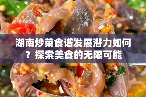 湖南炒菜食谱发展潜力如何？探索美食的无限可能
