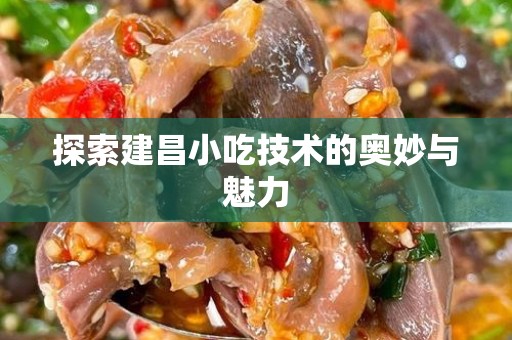 探索建昌小吃技术的奥妙与魅力