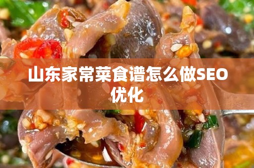 山东家常菜食谱怎么做SEO优化
