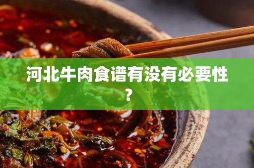河北牛肉食谱有没有必要性？