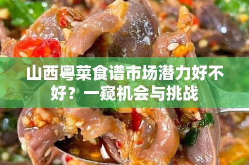 山西粤菜食谱市场潜力好不好？一窥机会与挑战