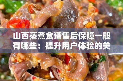 山西蒸煮食谱售后保障一般有哪些：提升用户体验的关键策略