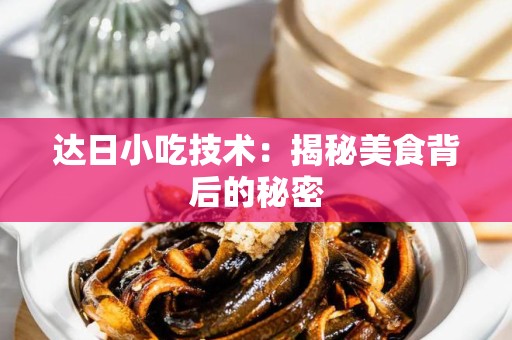 达日小吃技术：揭秘美食背后的秘密