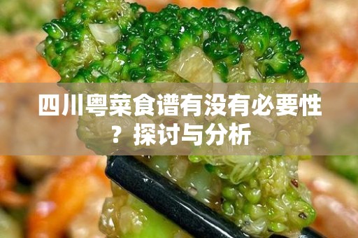 四川粤菜食谱有没有必要性？探讨与分析