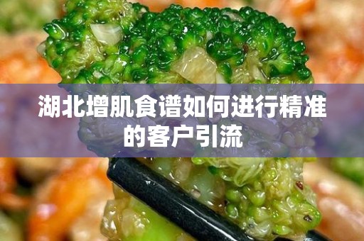 湖北增肌食谱如何进行精准的客户引流