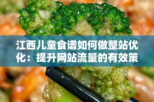 江西儿童食谱如何做整站优化：提升网站流量的有效策略