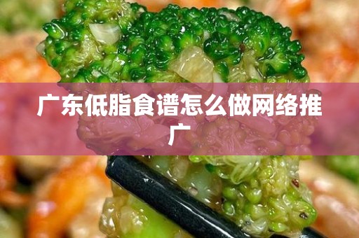 广东低脂食谱怎么做网络推广