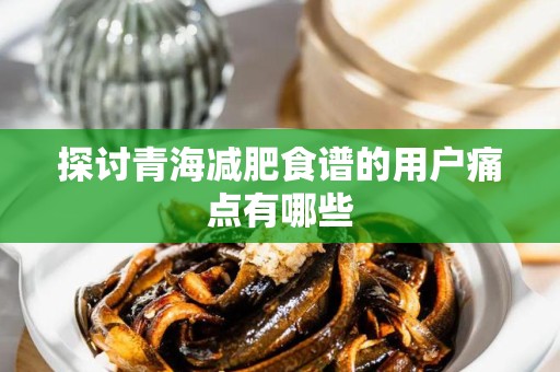 探讨青海减肥食谱的用户痛点有哪些