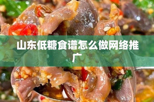 山东低糖食谱怎么做网络推广