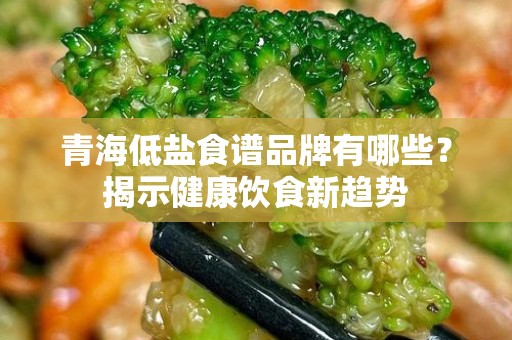 青海低盐食谱品牌有哪些？揭示健康饮食新趋势