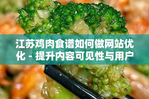 江苏鸡肉食谱如何做网站优化 - 提升内容可见性与用户体验