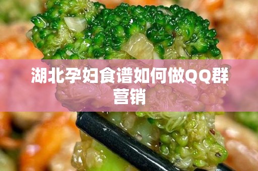 湖北孕妇食谱如何做QQ群营销