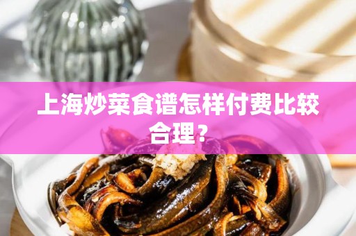 上海炒菜食谱怎样付费比较合理？