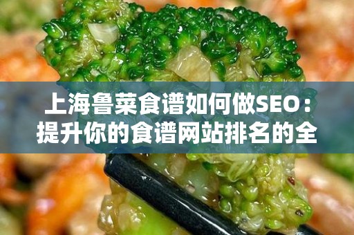 上海鲁菜食谱如何做SEO：提升你的食谱网站排名的全方位指南