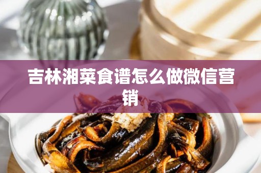 吉林湘菜食谱怎么做微信营销