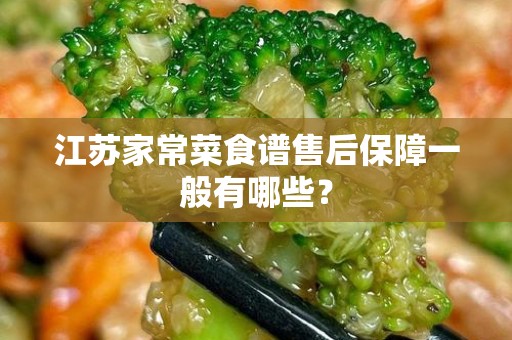 江苏家常菜食谱售后保障一般有哪些？