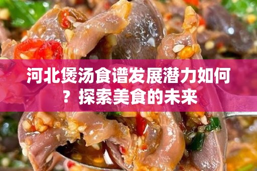 河北煲汤食谱发展潜力如何？探索美食的未来