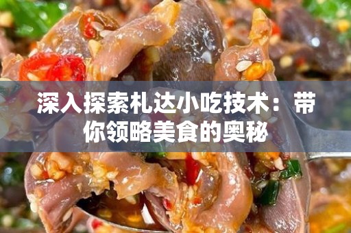 深入探索札达小吃技术：带你领略美食的奥秘