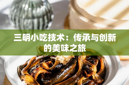 三明小吃技术：传承与创新的美味之旅