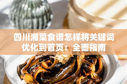 四川湘菜食谱怎样将关键词优化到首页：全面指南