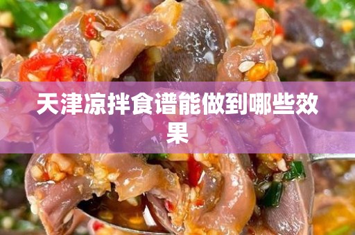 天津凉拌食谱能做到哪些效果