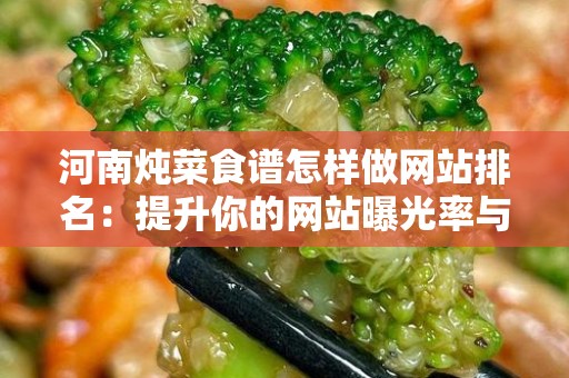河南炖菜食谱怎样做网站排名：提升你的网站曝光率与流量