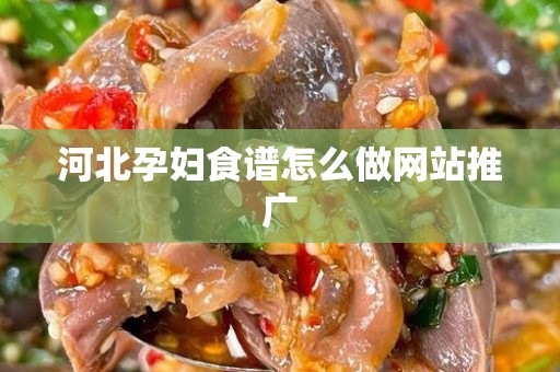 河北孕妇食谱怎么做网站推广