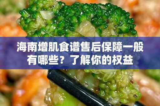 海南增肌食谱售后保障一般有哪些？了解你的权益