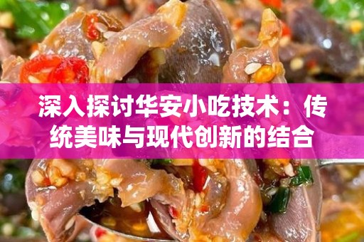 深入探讨华安小吃技术：传统美味与现代创新的结合