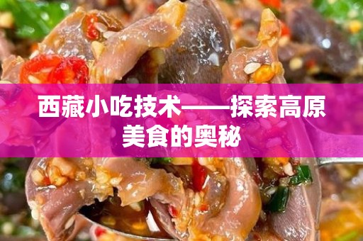 西藏小吃技术——探索高原美食的奥秘