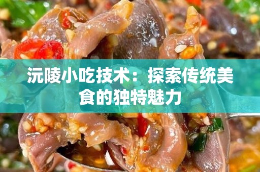 沅陵小吃技术：探索传统美食的独特魅力
