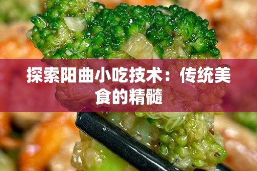 探索阳曲小吃技术：传统美食的精髓