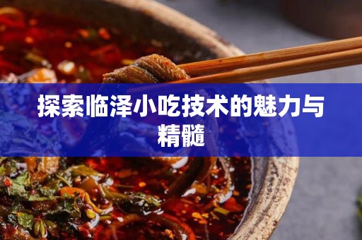 探索临泽小吃技术的魅力与精髓
