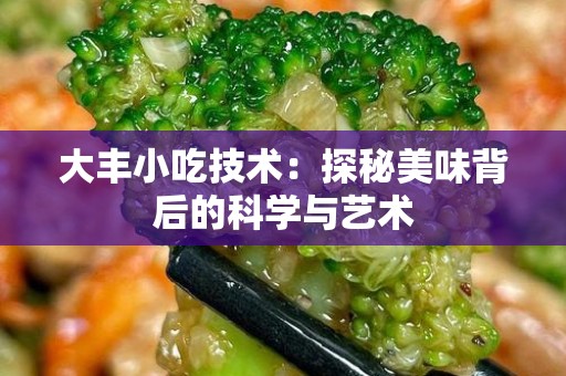 大丰小吃技术：探秘美味背后的科学与艺术