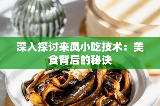 深入探讨来凤小吃技术：美食背后的秘诀
