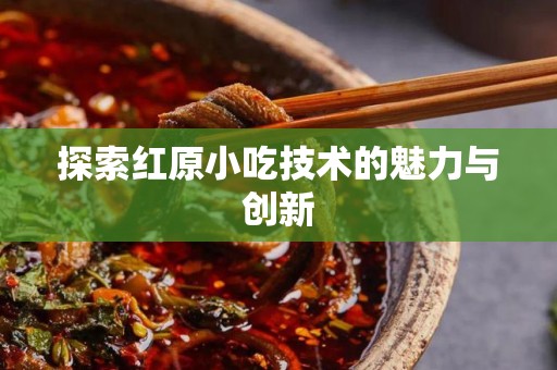 探索红原小吃技术的魅力与创新