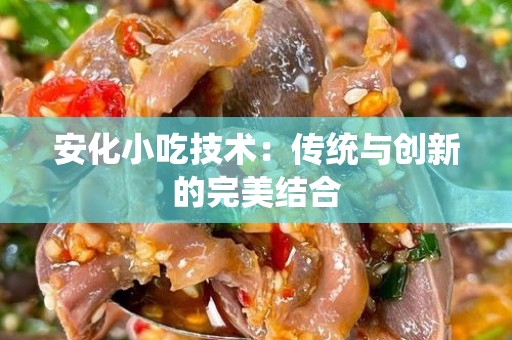 安化小吃技术：传统与创新的完美结合